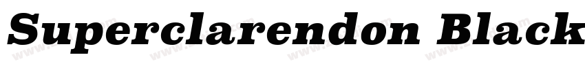 Superclarendon Black字体转换